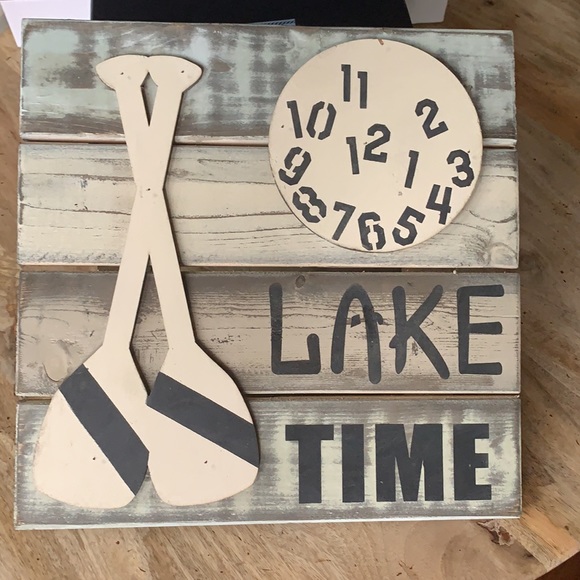 Rustic Distressed Farmhouse “Lake Time” wall decor - - Picture 5 of 5